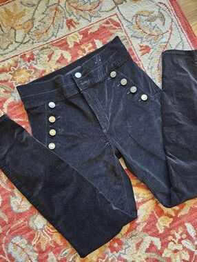 Express Black Velvet Legging Jeans 6Long - Super High Rise